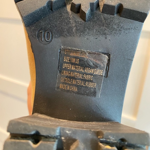 Tan Ankle Boots Size 10 - Picture 7 of 7